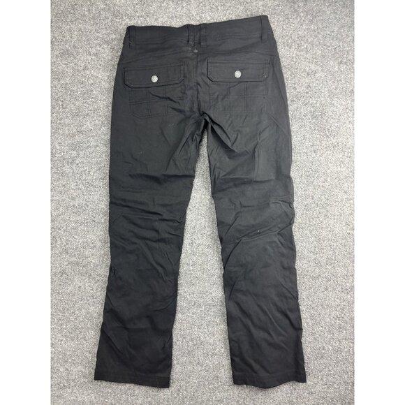 PrAna Pants Womens 4 Short Black Nylon Stretch Hiking Outdoor Travel Cargo - Picture 7 of 9